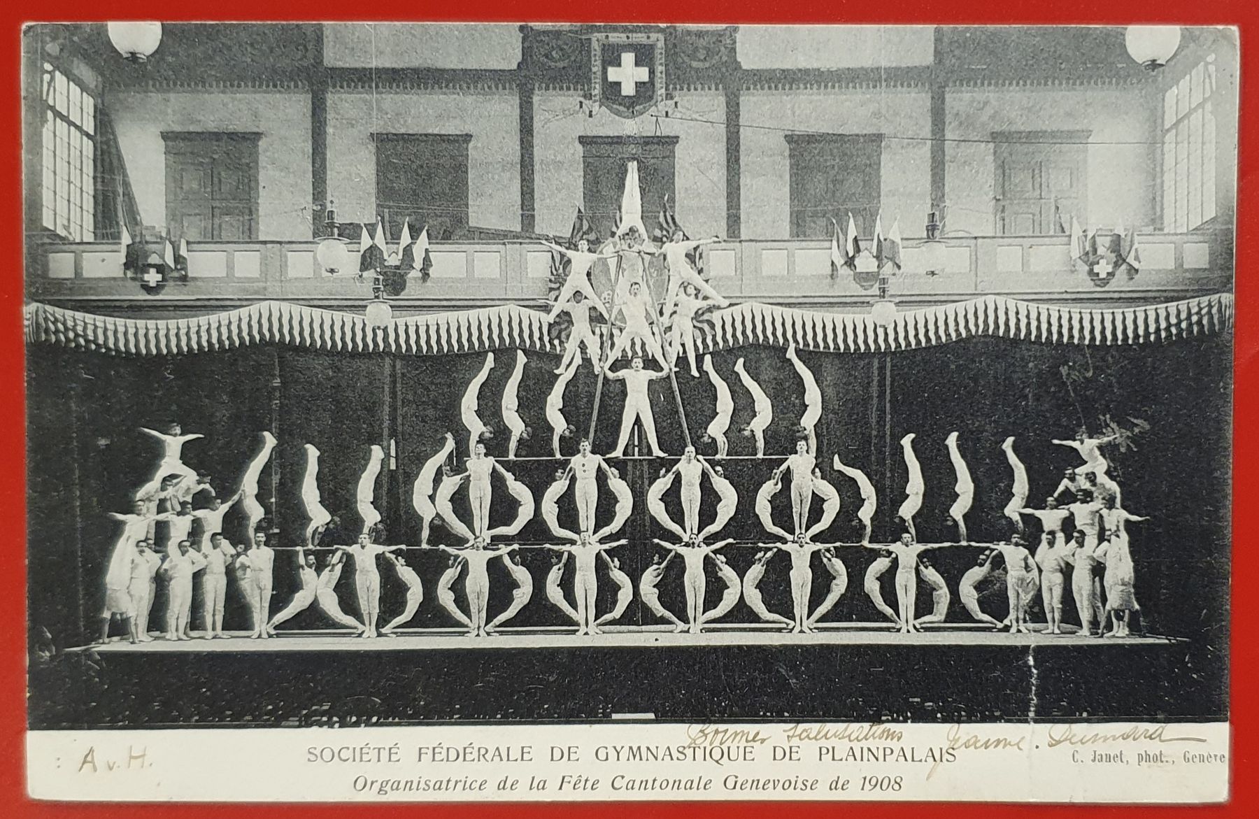 Cartoline postali: Turnverein Genf, ca. 1908 – Usato da Kreuzlingen venduto da Rschweiz1
