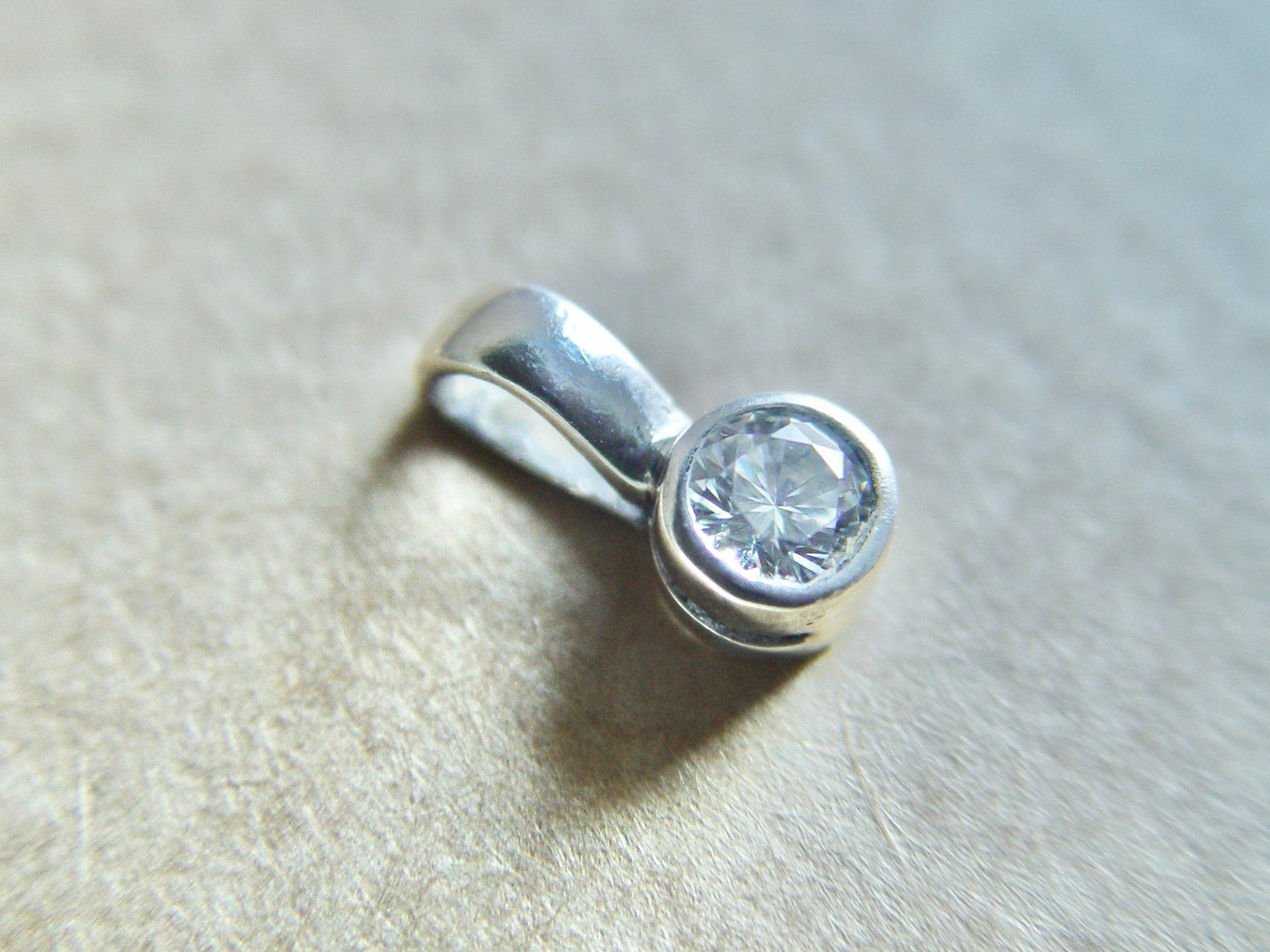 Anhänger: Anhänger Silber 925 mit Zirkonia – Gebraucht aus Henggart von gernli