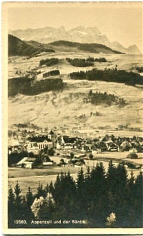 Cartoline postali: Appenzell und der Säntis – Usato da Ottikon b.Kemptth. venduto da Neptun1974