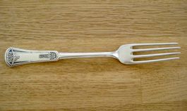 Antike Jugendstil Gabel Jezler  800er Silber