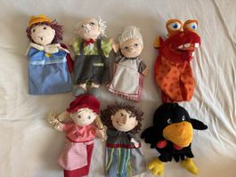 Haba Puppentheater mit 7 Handpuppen