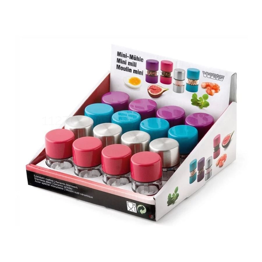 Elettrodomestici da cucina: Mini Mühlen, Set mit 4 Stk. von WEIS – Nuovo e nell'imballaggio originale da Wettingen venduto da kochshop 2