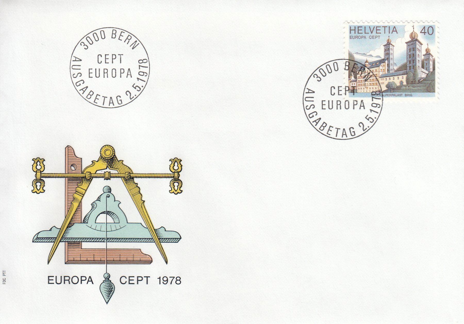 Tutti i francobolli: 1978 Europa CEPT SUVA 3 FDC – Usato da Spreitenbach venduto da Mustang_1105