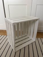 Holzkiste weiss dekorativ guter Zustand