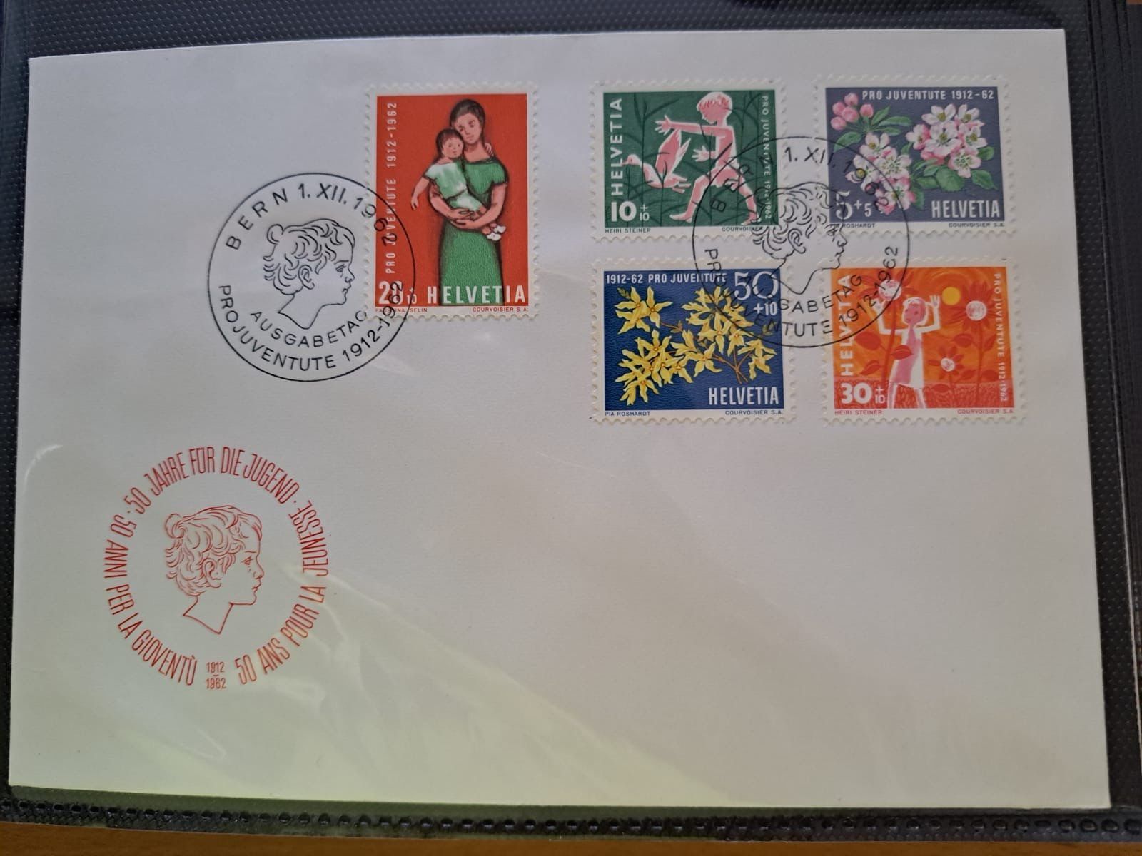 Album: 15 FDC-Album Schweizer Briefe – Usato da Effretikon venduto da Girlen14 2