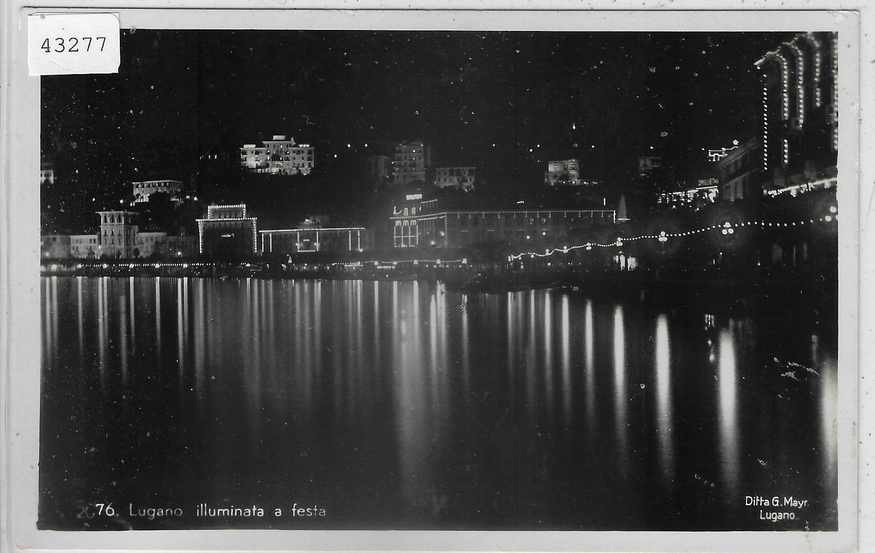 Cartoline postali: Lugano illuminata a festa – Usato da Ettingen venduto da Kartenplanet