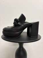 Kennel+Schmenger Pantolette 37.5 Leder schwarz Mules Absatz