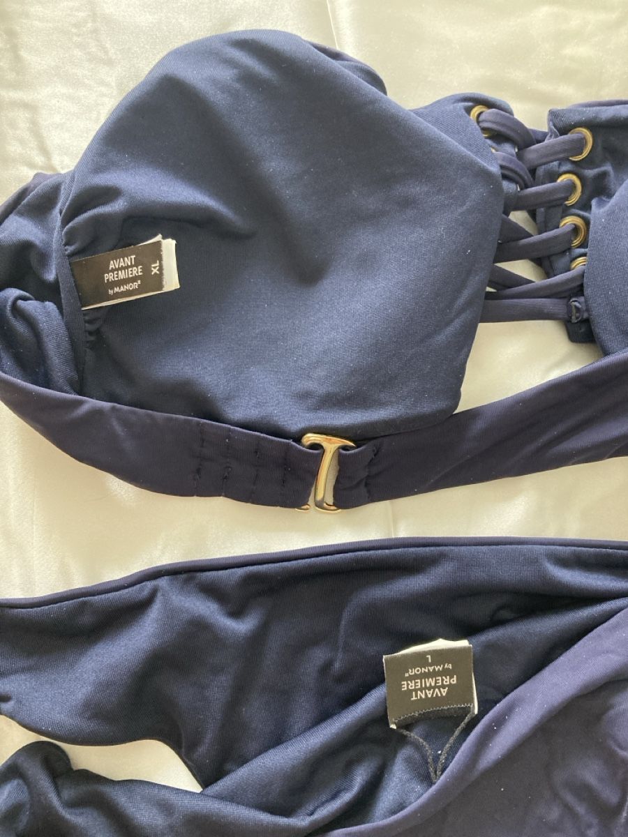 Badekleider & Bikinis: Dunkelblaue Bikini, Manor, L/XL – Gebraucht aus Azmoos von alix001 2