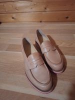 Lederschuh natur-beige, Gr  4.5, nie getragen. 