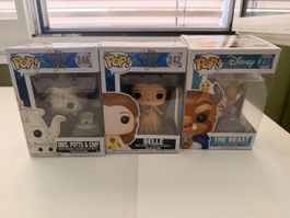 Disney Pop Funko Beauty and the Beast 3er Set