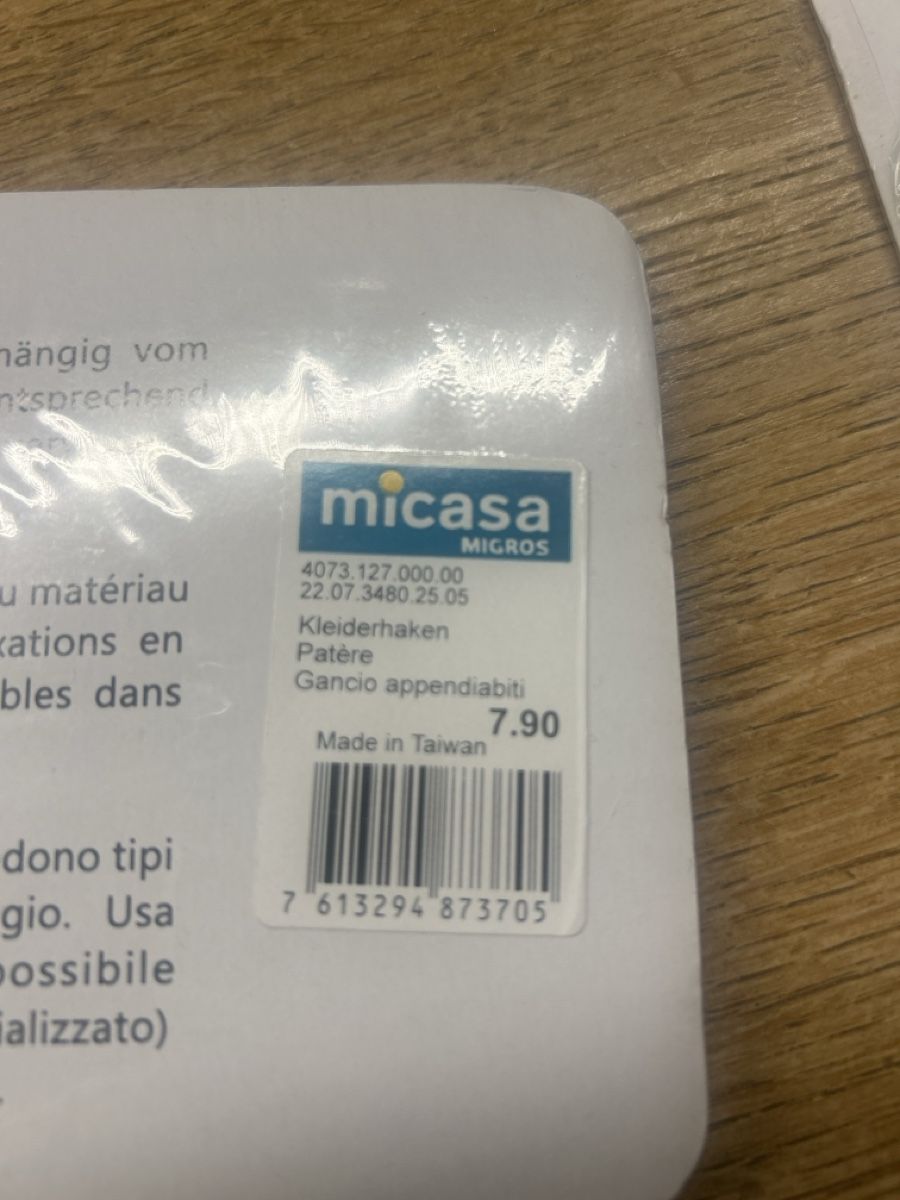 Micasa Ferramenta: 3 Kleiderhaken ⭐️  – Nuovo e nell'imballaggio originale da Wichtrach venduto da henzmann1 3