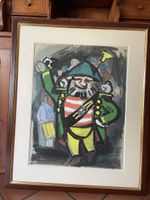 Fasnacht Bild Ausdrucksstarkes Gemälde, gerahmt, Fasnacht