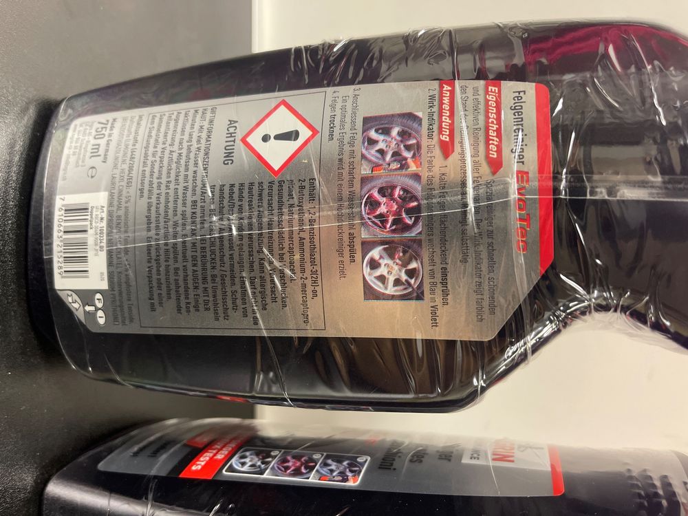 2X SET NIGRIN EvoTec Pulitore Per Cerchi Aerosol - Foto 3