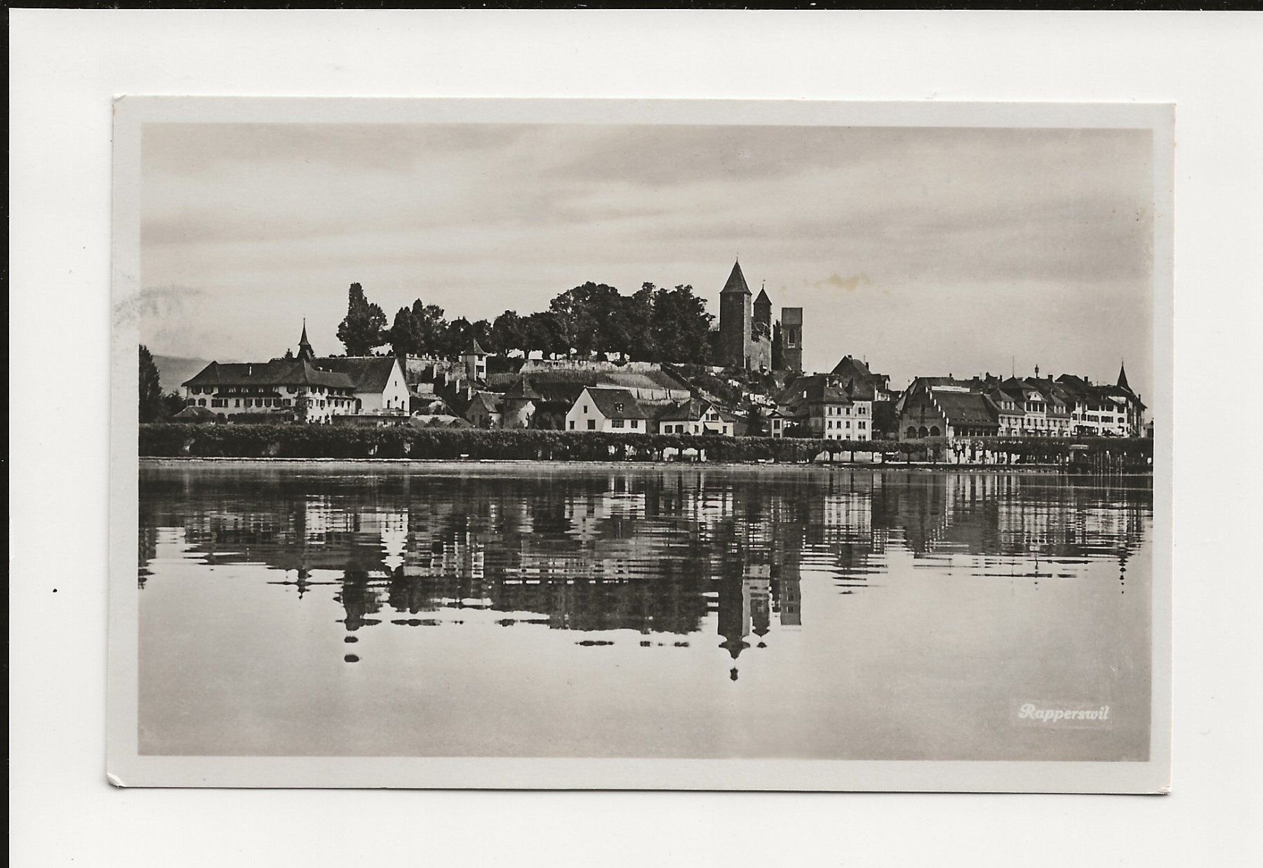 Cartoline postali: AK 1934 Rapperswil mit Zürichsee – Usato da Greifensee venduto da 315WDO