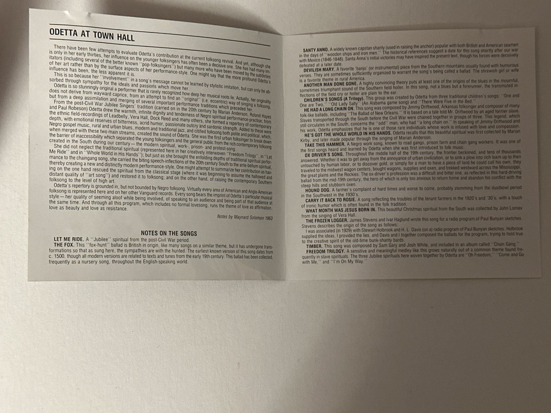 CD: Odetta - At Town Hall (Vergriffene Reissue) – Usato da Wabern venduto da fri_t6kq 3