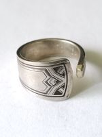 Ring aus alten Silber-Besteck