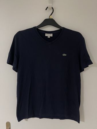 Lacoste Herren T-Shirt, dunkelblau, Grösse 5/L, Top Zustand!