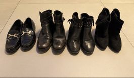 Lot de chaussures noires, tailles 38/39