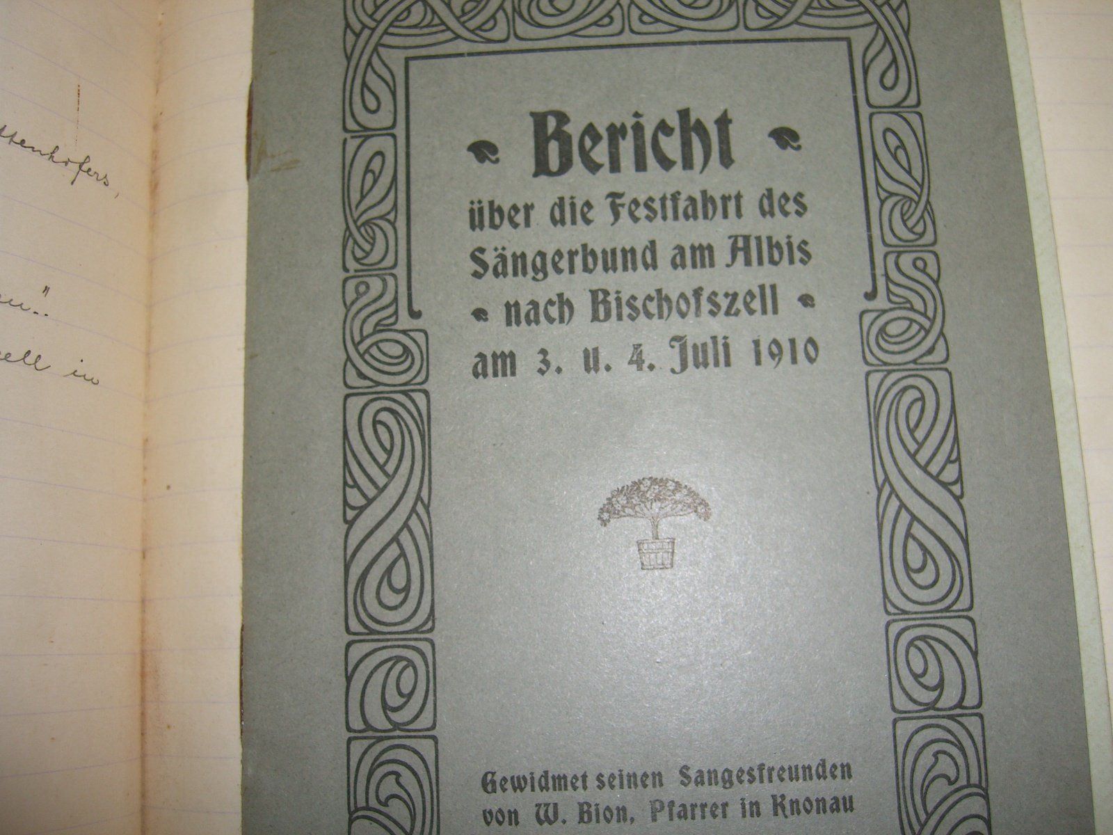 Dokumente: Sängerbund Albis - Protokollbuch – Gebraucht aus Bischofszell von Joachim-115 3