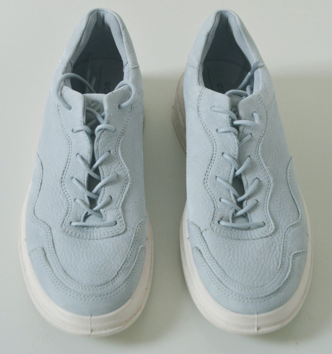 Ecco Scarpe da donna: Neuwertige, hellblaue Leder-Sneaker/Schnürschuh von ecco – Nuovo (secondo la descrizione) da Niederhasli venduto da littledrop 1