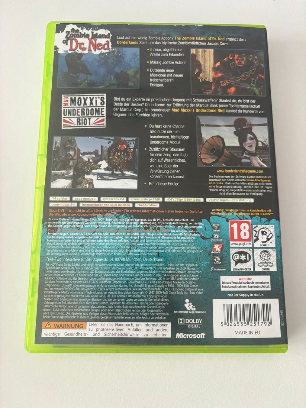 Giochi: Borderlands Add-On Doppelpack (XBOX 360) – Usato da Herisau venduto da Seyashop1 2