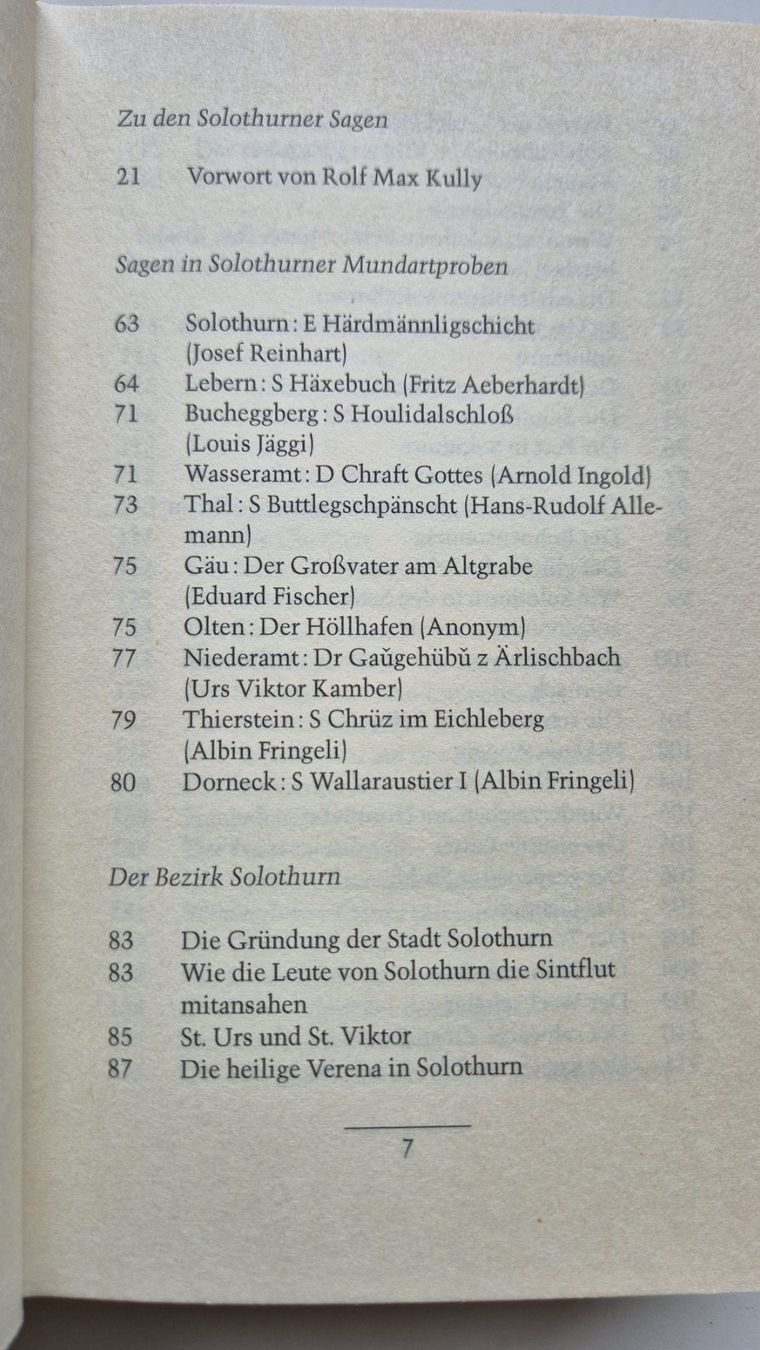 Libri: Sagen der Schweiz  -  SOLOTHURN   -   1987 – Usato da Niederweningen venduto da Obson 3