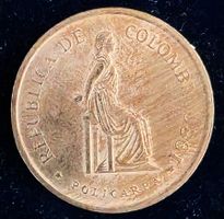 KOLUMBIEN 5 PESOS 1980