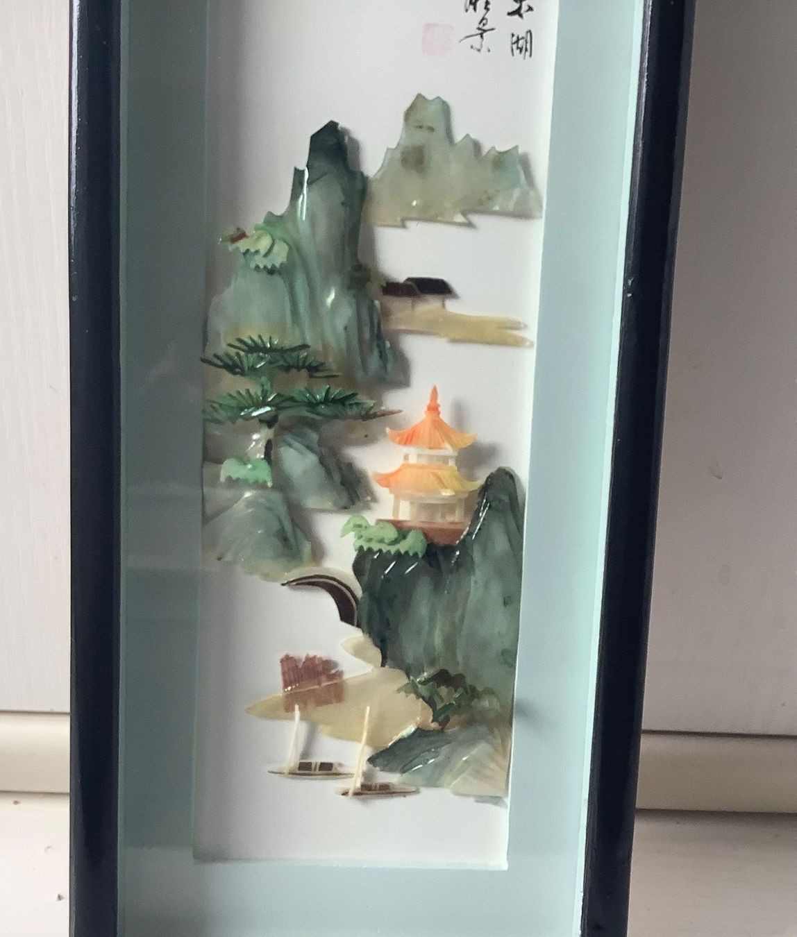 Foto & Immagini: CHINESISCHES PERLMUTT BILD – Usato da Adlikon b.Regensdorf venduto da Crystaldragon09