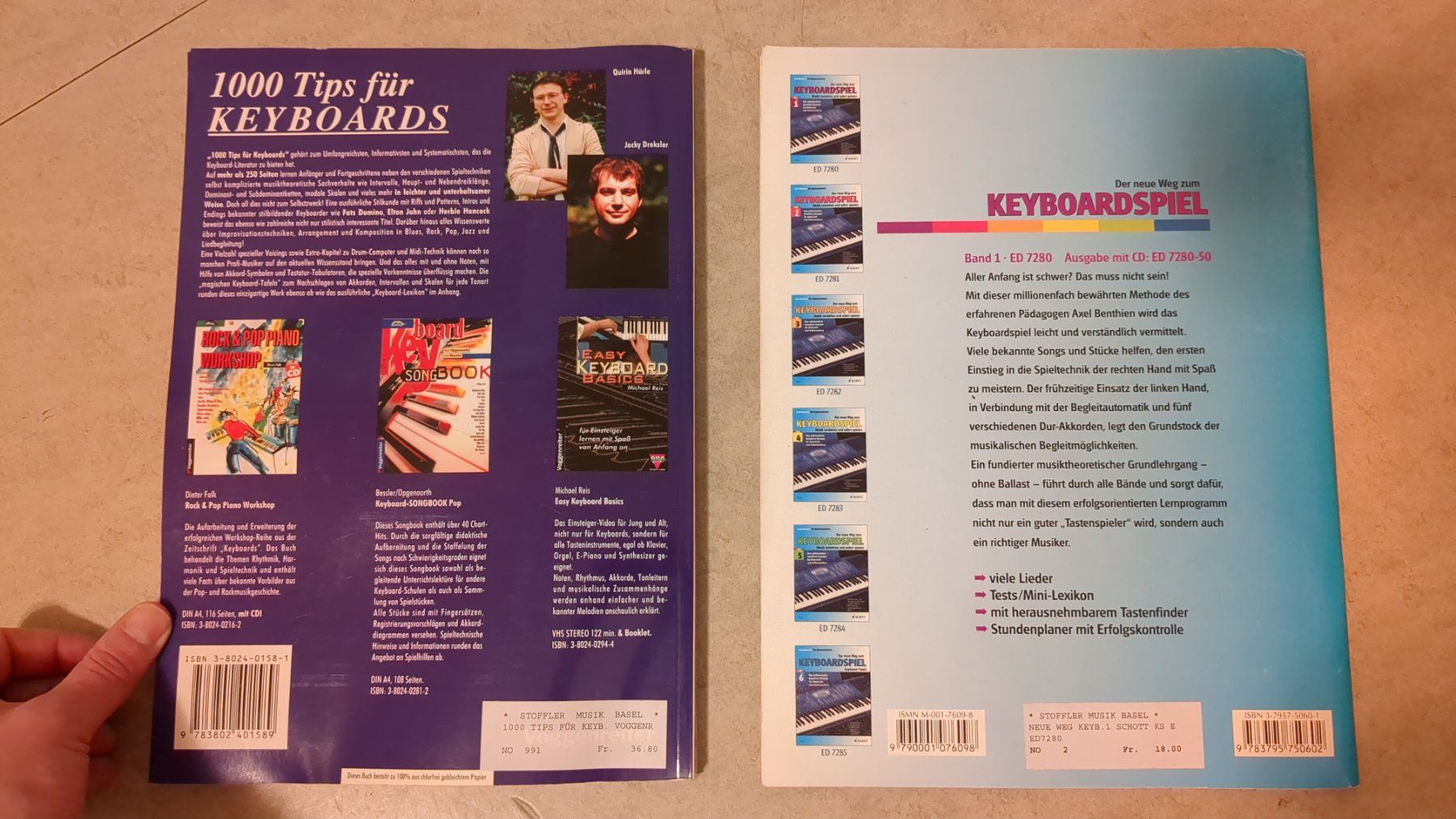 Libri: 2 Bücher/Booklets - Kurs zum Keyboard lernen – Usato da Basel venduto da haferkleie 1