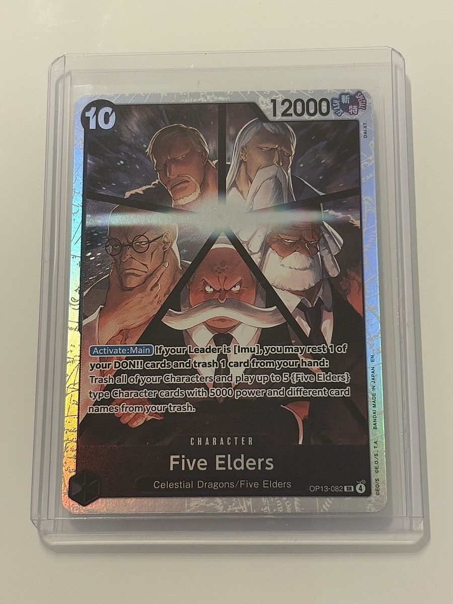 Bandai Sammelbilder & Trading cards: One Piece TCG - Five Elders OP13-082 – Neu (gemäss Beschreibung) aus Pieterlen von Mira_o7