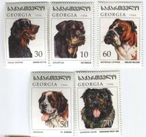 Briefmarken "Hunde". Georgien
