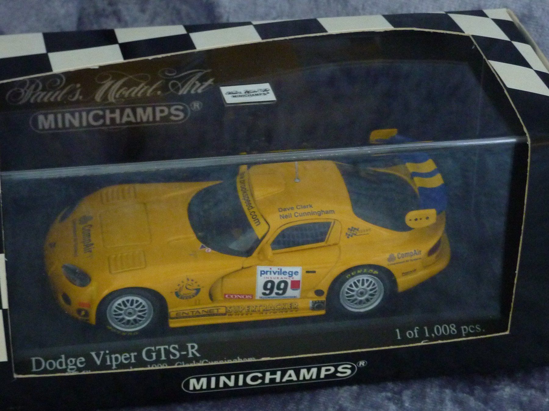 Minichamps Modellini d'auto: Dodge Viper GTS-R #99 1:43 – Nuovo e nell'imballaggio originale da Dürrenäsch venduto da modellautos4you 3