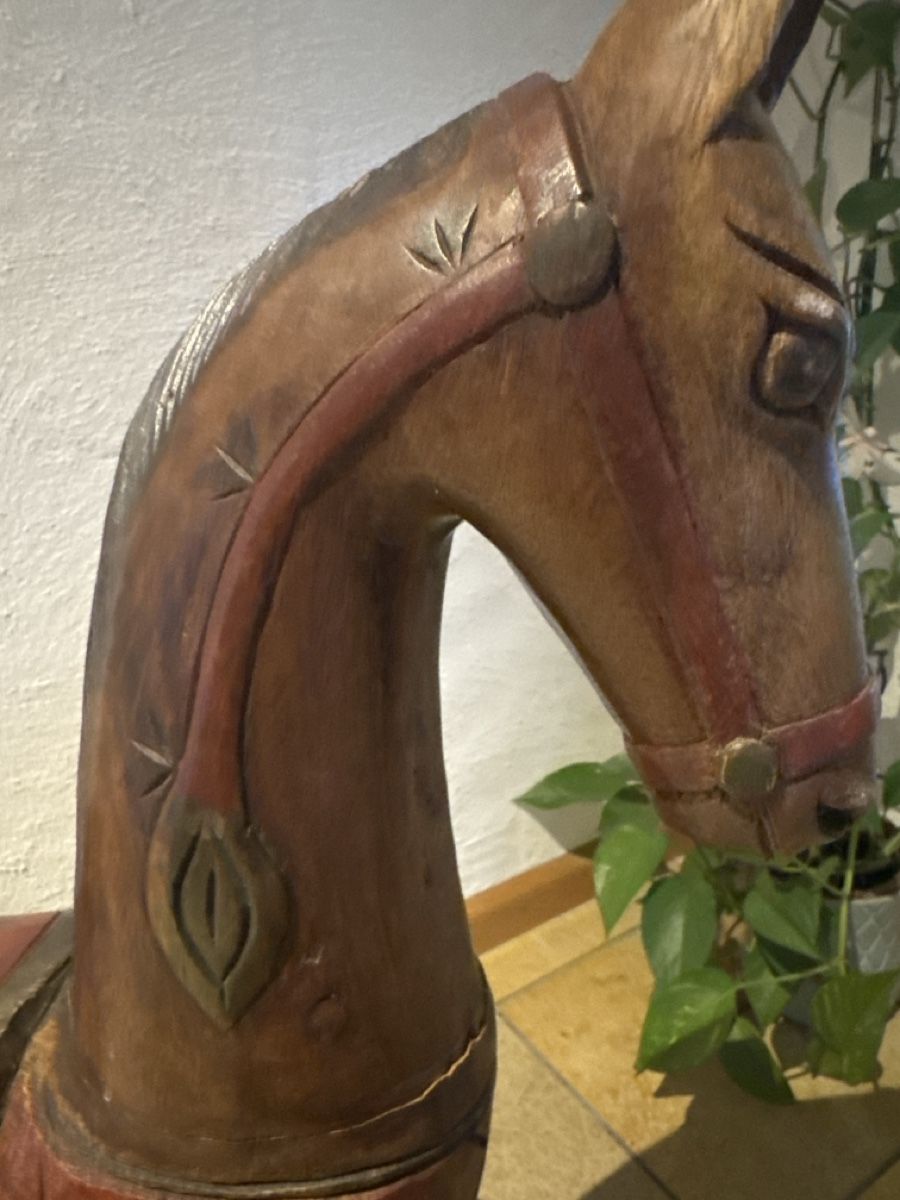 Figurines: Deko Holzpferd massiv – D'occasion à Füllinsdorf par Nanna22 4