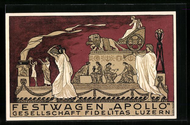 Cartoline postali: Luzern, 23. Eidgen. Sängerfest 1922, Ge – Usato da Berlin venduto da bartko-reher