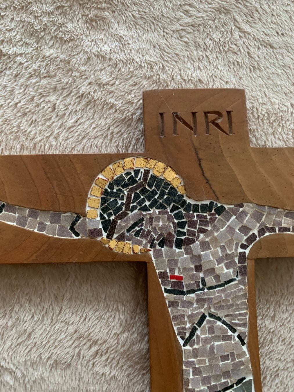 Skulpturen & Statuen: Einmaliges, Mosaik-Holzkreuz – Gebraucht aus Berneck von danilo5561 2