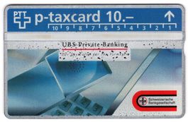 UBS Private-Banking - seltene Firmen Taxcard