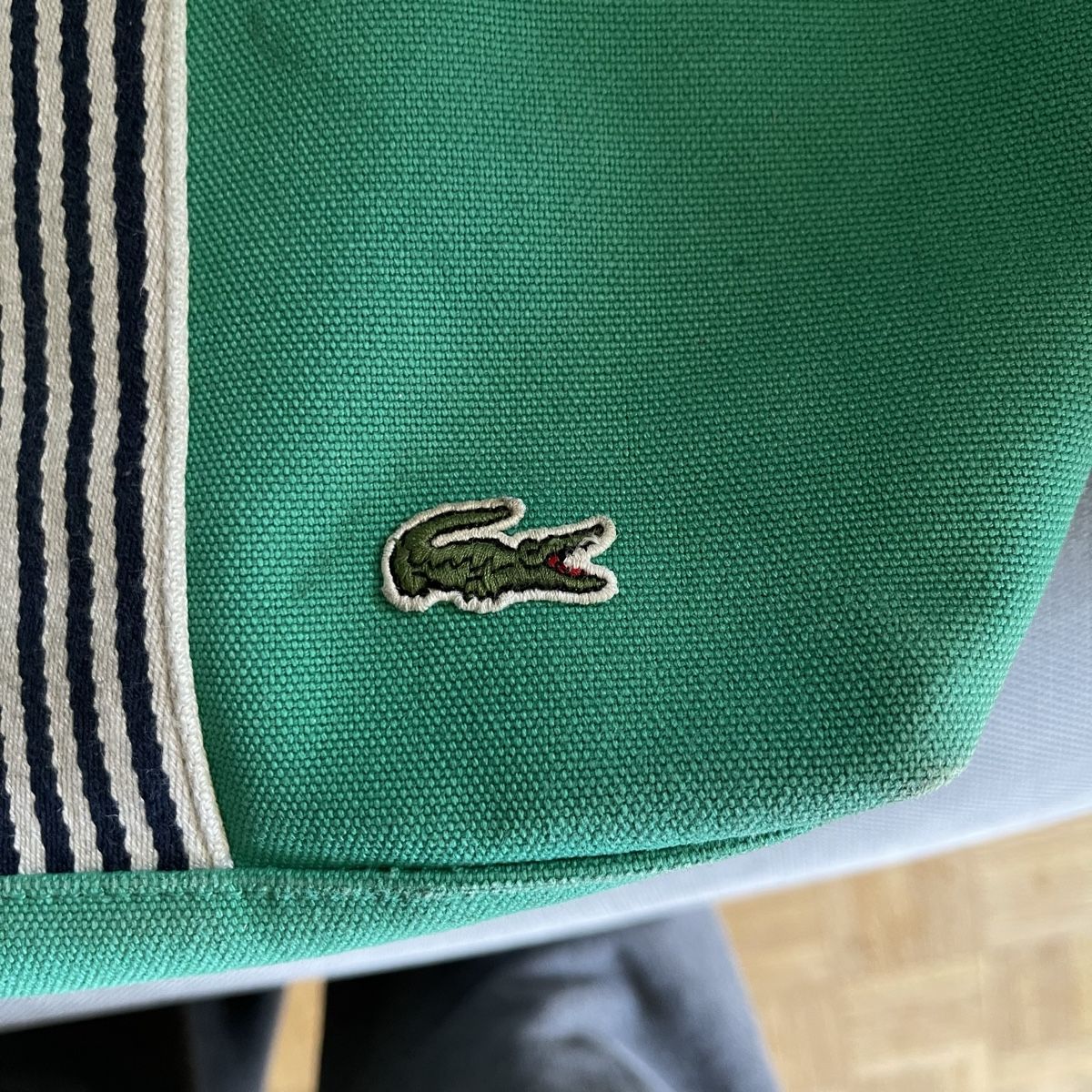 Lacoste Borse: Grüne Lacoste Canvas Shopper Tasche, – Nuovo (secondo la descrizione) da Bern venduto da dek_7bjd 1