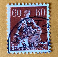 Nr.140 Sitzende Helvetia mit Schwert GESTEMPELT    