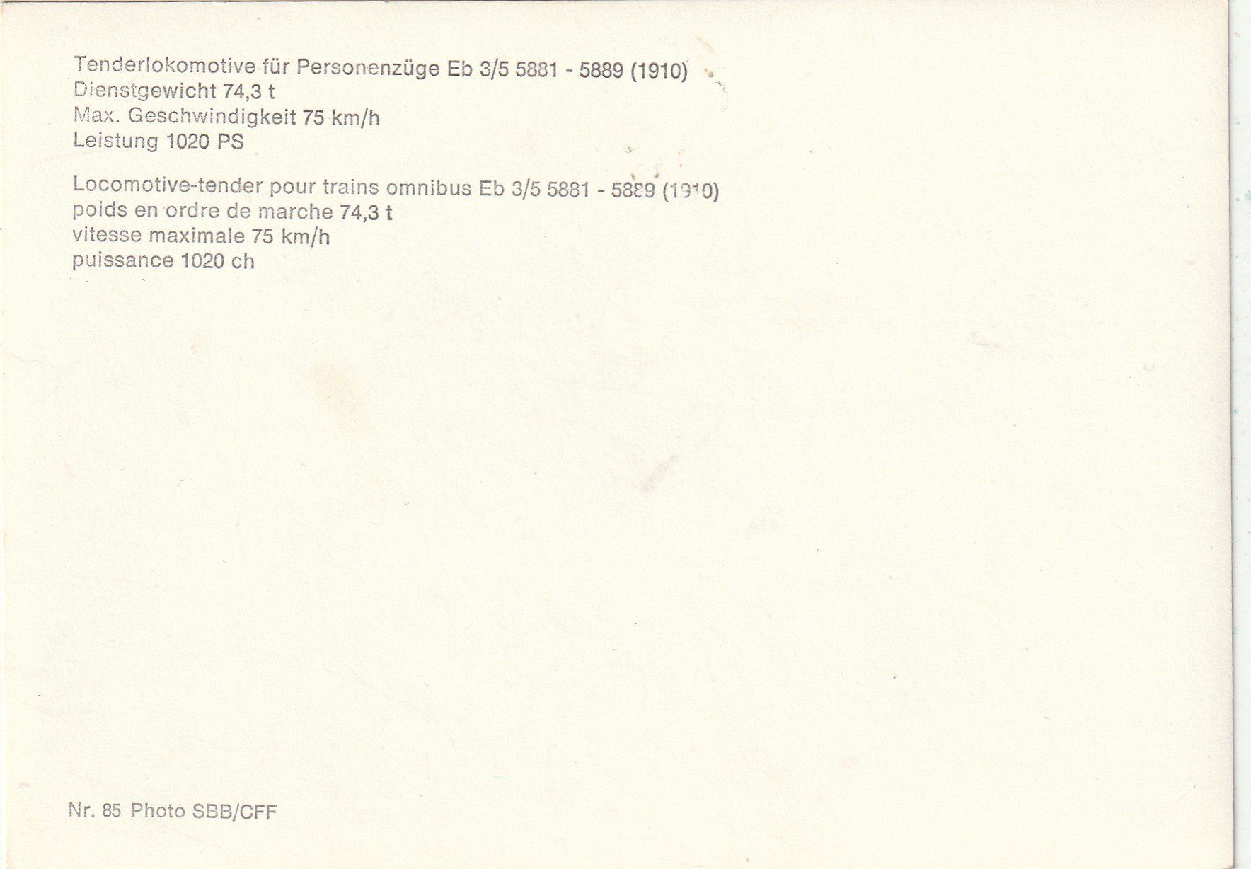 Cartoline postali: Alte  Lokomotive – Usato da Lumbrein venduto da made02 1