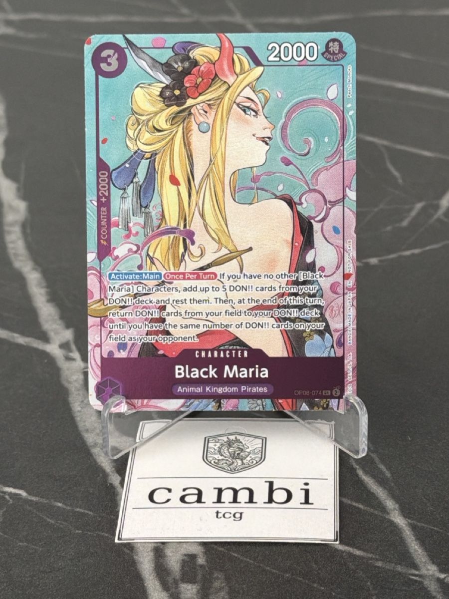 Bandai Carte collezionabili: One Piece OP08-074 Black Maria, Englisch – Nuovo (secondo la descrizione) da St. Gallen venduto da cambitcg