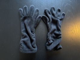 Schwarze Fleecehandschuhe Gr. One Size - Winter! 🧤❄