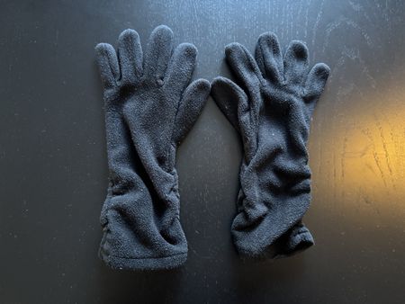 Schwarze Fleecehandschuhe Gr. One Size - Winter! 🧤❄