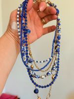 Collier fantaisie bleu et doré - Lovisa