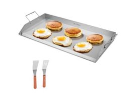  VEVOR Flache Grillplatte Grillpfanne Edelstahl BBQ Kochgesc