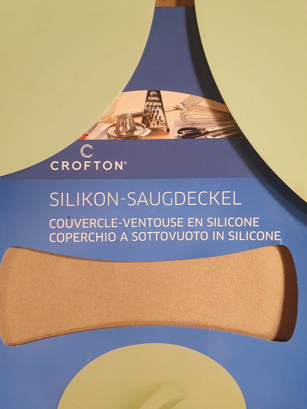 Ciotole: 2 Stk. Silikon Saugdeckel 30 cm und 22 cm Durchmesser – Usato da Zürich venduto da loosebone 1