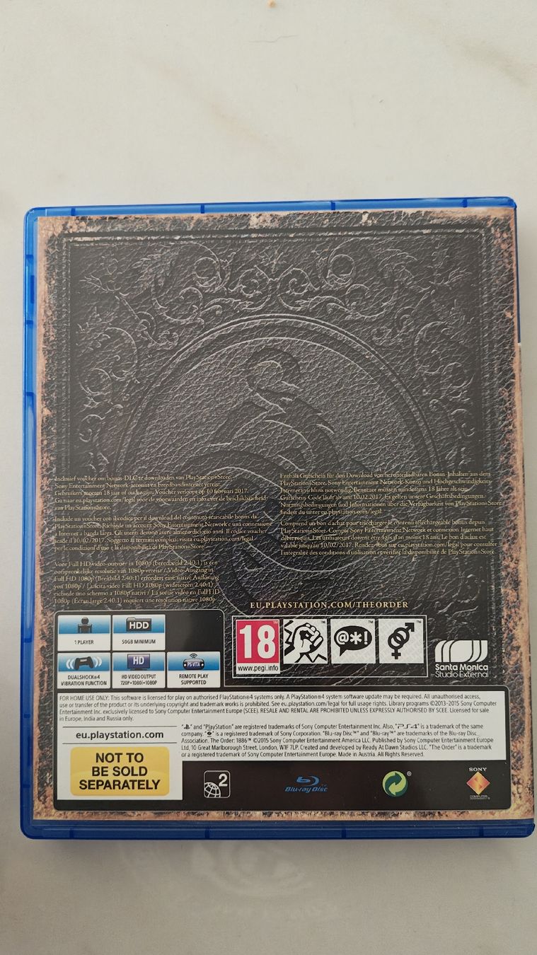 Giochi: The Order 1886 PS4 – Usato da Montagnola venduto da mattbert86 1
