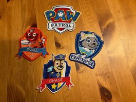4  neue  BÜGELBILDER / AUFNÄHER:  PAW PATROL