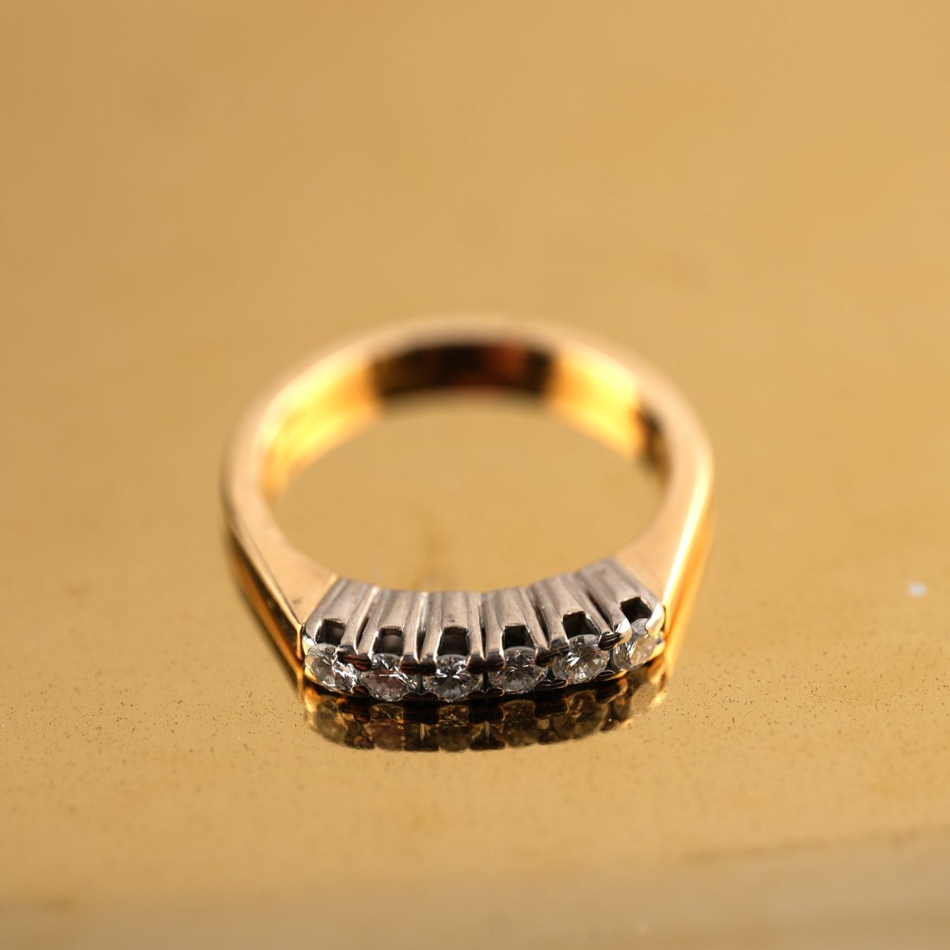 Anelli: Goldring 18K mit Diamanten – Usato da Basel venduto da Vip24 3