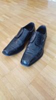 Bugatti Lederschuhe Schwarz Gr. 42