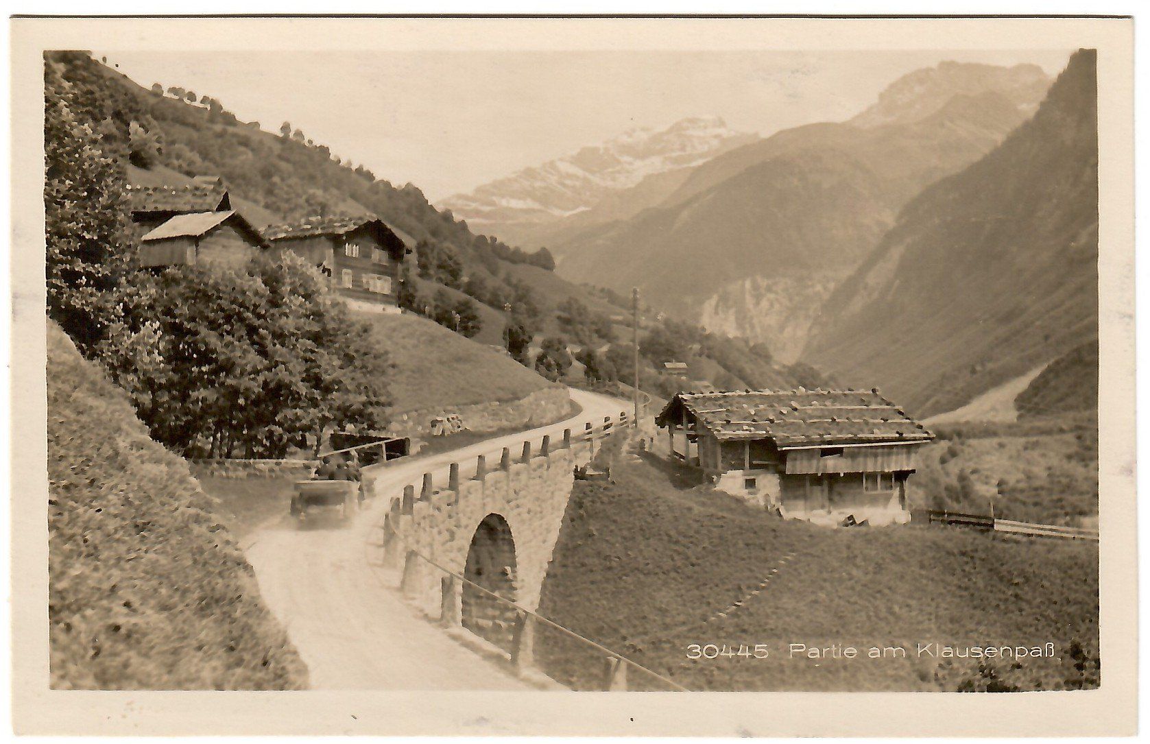 Cartoline postali: Ansichtskarte 'Partie am Klausenpass' – Usato da Kerns venduto da etma3